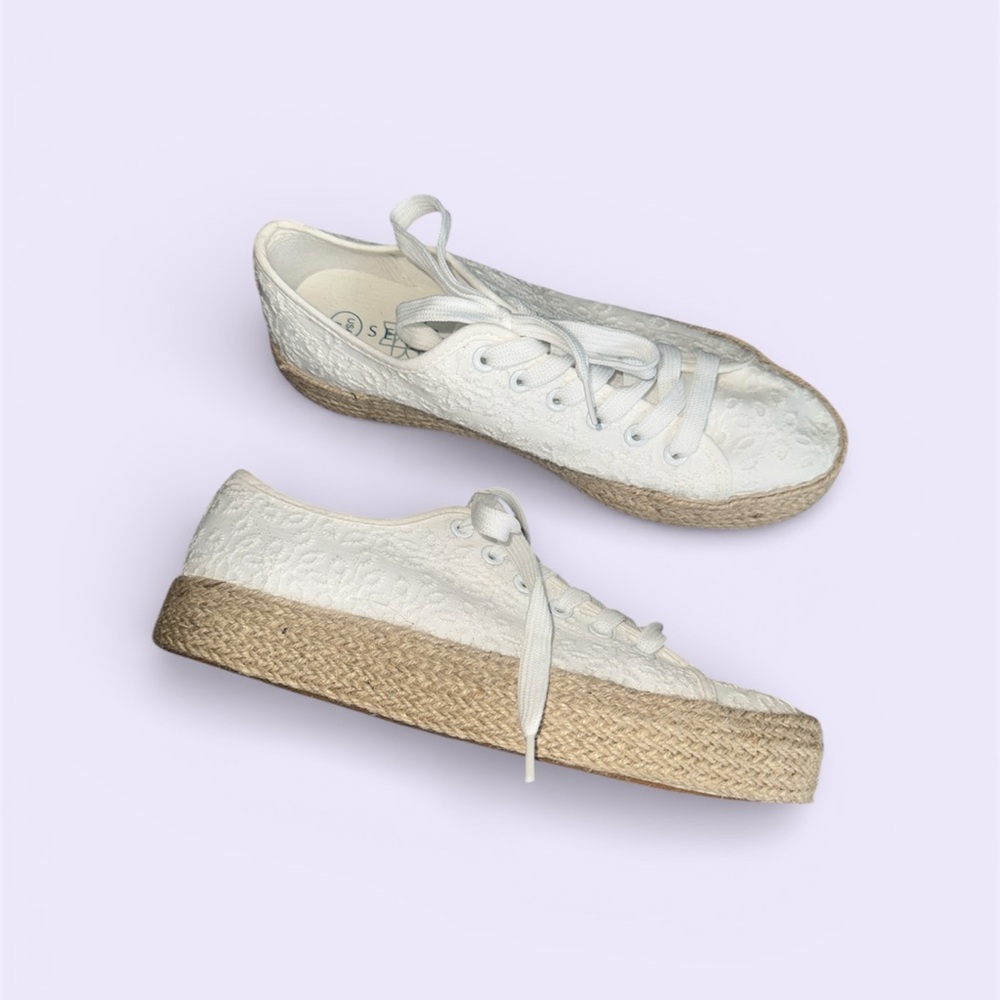 White Espadrille Sneakers